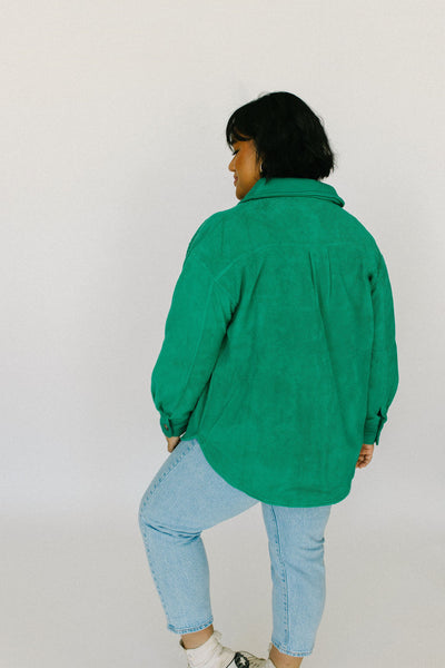 Emerald Shacket (Plus Size)