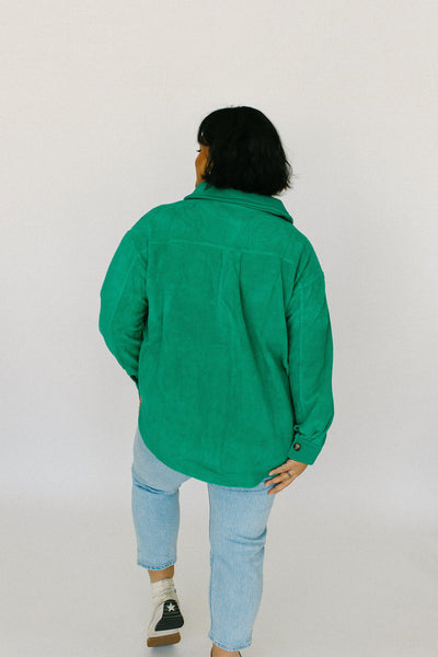 Emerald Shacket (Plus Size)